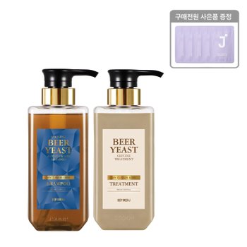 [제이숲][1+1]딥그린제이 맥주효모 샴푸/트리트먼트(실크케라틴 워터팩 2X 3g 사쉐 5매 증정)